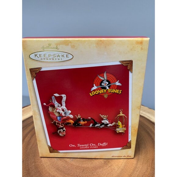 Hallmark Keepsake Ornament Looney Tunes "On Tweety! On Daffy!" 2004 Limited Edit - Picture 1 of 9